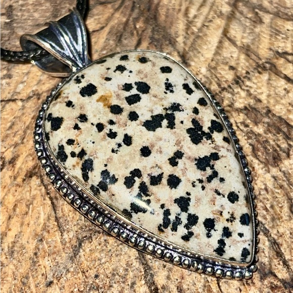 Dalmatian Jasper Pendant 2 1/4” - Picture 11 of 13